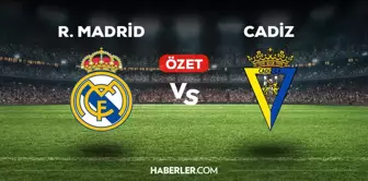 Real Madrid Cadiz maç özeti ve golleri izle! (VİDEO) Real Madrid Cadiz maçı özeti! Golleri kim attı, maç kaç kaç bitti?