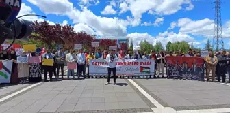 Bingöl Üniversitesi Öğrencileri İsrail'in Gazze'ye Saldırılarına Tepki Gösterdi