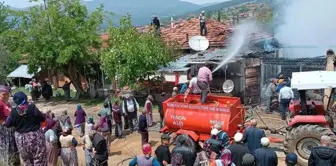 Balıkesir'de garajdaki otomobil yangını söndürüldü