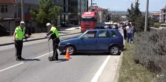 Samsun'da otomobilin çarptığı yaya yaralandı