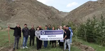 Atatürk Üniversitesi Narman Meslek Yüksekokulu'nda Fidan Dikimi Etkinliği