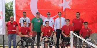 Beypazarı'nda Gençlik Haftası kapsamında tekerlekli sandalye tenis turnuvası düzenlendi