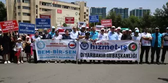 Diyarbakır'da belediyelerden çıkarılan işçilerle ilgili basın açıklaması yapıldı