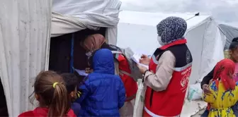 Eskişehir Aile ve Sosyal Hizmetler İl Müdürlüğü, Alpu'daki Çadır Kentlere Ziyaret Gerçekleştirdi