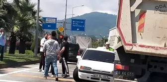 Giresun'da Ters Yöne Giren Otomobil Kazası Ucuz Atlattı