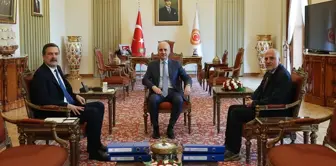 TBMM Başkanı Numan Kurtulmuş, TİP Genel Başkanı Erkan Baş'ı kabul etti