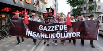 Orhangazi'de İsrail'in Gazze'ye saldırılarını protesto etmek için sessiz yürüyüş düzenlendi