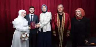 Afyonkarahisar Valisi Doç. Dr. Kübra Güran Yiğitbaşı, kurum çalışanının oğlunun nikah şahidi oldu