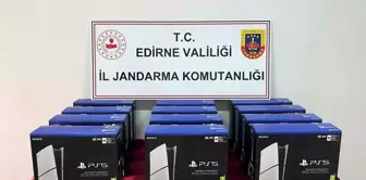 Edirne'de 300 Bin Lira Değerinde Gümrük Kaçağı Oyun Konsolları Ele Geçirildi