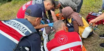 Tokat'ta Engebeli Araziye Ambulans Helikopterle Hasta Ulaştırıldı