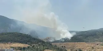 Manisa Soma'da Orman Yangını Söndürme Çalışmaları Devam Ediyor