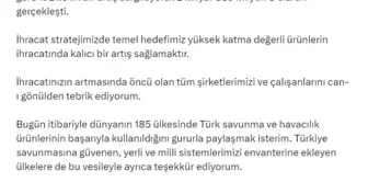 Savunma ve Havacılık Sanayii İhracatı Haziran Ayında 563 Milyon Dolar Oldu