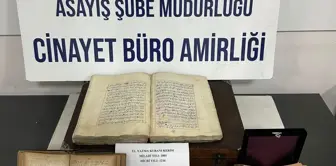 Kütahya'da Tarihi Eser Operasyonu: 223 Yıllık El Yazması Kur'an-ı Kerim ve Tabanca Ele Geçirildi