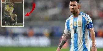 Maça devam edemedi! İşte Copa America finalinde sakatlanan Messi'nin ayağının son hali