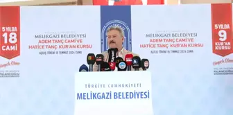 Melikgazi Belediyesi ile hayırsever iş birliğince yapılan Adem Tanç Camii ve Hatice Tanç Kur'an Kursu açıldı