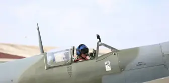 İngiltere'den gelen Spitfire Mk9 Sivrihisar Hava ve Uzay Müzesi'ne katıldı