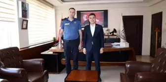 Karacasu'da Başkomiser Mustafa Kulaksız'a Terfi Töreni