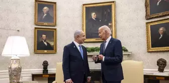 ABD Başkanı Joe Biden ile İsrail Başbakanı Binyamin Netanyahu Beyaz Saray'da bir araya geldi