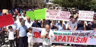 Van Filistin'e Destek Platformu İsrail'in Gazze'ye yönelik saldırılarını protesto etti