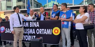 CHP Genel Başkan Yardımcısı Suat Özçağdaş, Çankaya İlçe Milli Eğitim Müdürlüğü binasının güvenli olmadığını belirtti