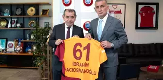 Galatasaray Başkanı Dursun Özbek, TFF Başkanı Hacıosmanoğlu'nu ziyaret etti