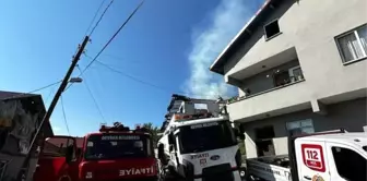 Zonguldak'ta İki Katlı Evde Yangın Çıktı