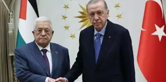 Cumhurbaşkanı Erdoğan, Filistin Devlet Başkanı Abbas'ı Kabul Etti