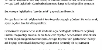 AK Parti Sözcüsü Çelik: TİP Genel Başkanı Erkan Baş'ın sözleri Avrupa faşistlerinin dilidir