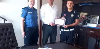 Akhisar'da polis memuruna başarı belgesi