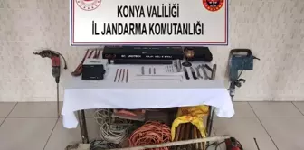 Konya'da izinsiz kazı yapanlara el konuldu