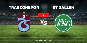 Trabzonspor St Gallen maçı kaç kaç, bitti mi? MAÇ SONUCU! Trabzonspor St Gallen golleri kim attı, canlı maç anlatımı!