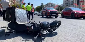 Kayseri'de kamyonet ile motosiklet çarpıştı: Motosiklet sürücüsü ağır yaralandı