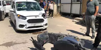 Adıyaman'da hafif ticari araç ile motosikletin çarpışması sonucu kaza