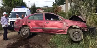 Sakarya'da Kontrolden Çıkan Otomobil Fidanlığa Uçtu