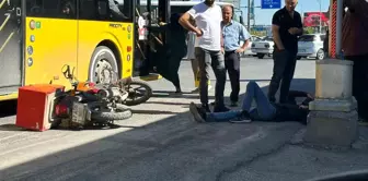 Malatya'da halk otobüsü ile motosiklet çarpıştı: Sürücü yaralandı