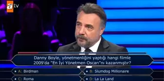 Danny Boyle, yönetmenliğini yaptığı hangi filmle 2009'da 'En İyi Yönetmen Oscarı'nı kazanmıştır? Kim Milyoner Olmak İster 27 Eylül Cuma soru cevapları