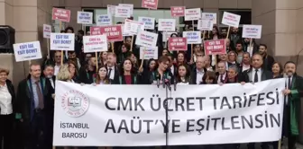 Avukatlar, CMK Ücret Tarifesinin Eşitlenmesi İçin Nöbet Tuttu