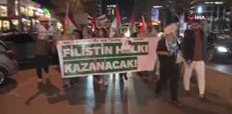 İstanbul'da Soykırımın 1. Yılında Filistin'e Destek Yürüyüşü Düzenlendi