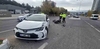 Bilecik'te Otomobil ile Motosiklet Çarpıştı: 1 Yaralı