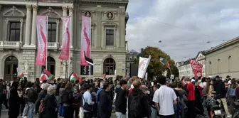 Cenevre'de Binlerce Kişi, İsrail'in Saldırılarını Protesto Etti