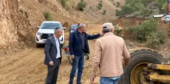 Bağlar Nehri Köyü Muhtarı'ndan Yol Çalışmaları