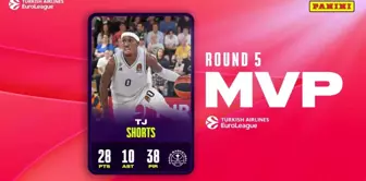 TJ Shorts Euroleague'de Haftanın MVP'si Seçildi