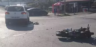 Samsun'da ciple çarpışan motosikletin sürücüsü komiser ağır yaralandı