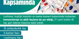 18 Yeni İlaç Sosyal Güvenlik Kurumu'nun Geri Ödeme Listesine Eklendi