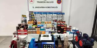 Trabzon'da Kaçak Sigara İmalathanesine Baskın