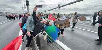 46. İstanbul Maratonu'ndaki halk koşusunda Filistin'e destek