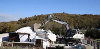 İSKİ, Kabakoz Havzası'ndaki Kaçak Yapıları Kaldırdı