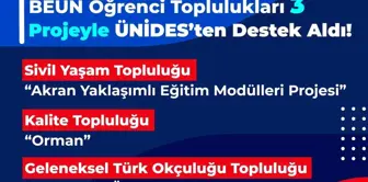 Zonguldak Bülent Ecevit Üniversitesi ÜNİDES Programında 3 Proje ile Destek Almaya Hak Kazandı