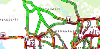 İstanbul'da Trafik Yoğunluğu Yüzde 90'a Ulaştı