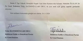 DEM Parti, Abdullah Öcalan ile Görüşmek İçin Başvurdu